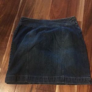 Denim mini skirt